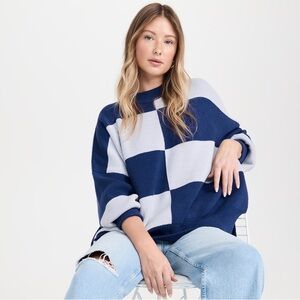 Free People Checker Easy Street Tunic Pullover